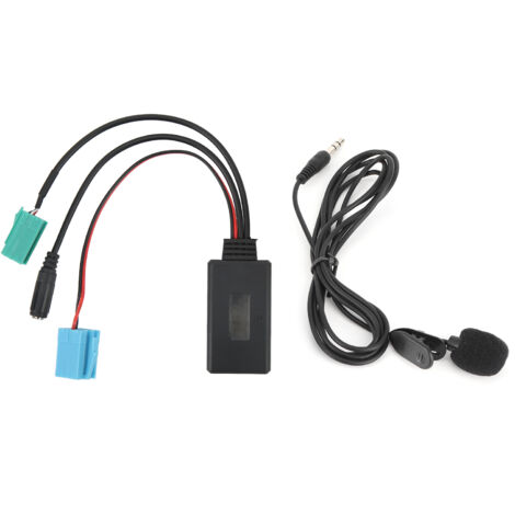 Eosnow 6pin Bluetooth Audio Cable CAR Stereo Stereo Adapter Aux -In con microfono adatto per Clio/Espace/Megane