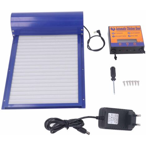 Eosnow Apriporta automatico per pollaio, alimentato a batteria, con timer, spina 100‑240 V UE (1/5)