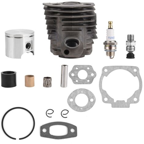 Eosnow Pistone cilindro da 46 mm con kit di guarnizione per Husqvarna 50,51,55 motore Nikasil Rancher Nikasil