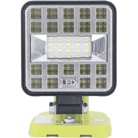 Eosnow Luce di lavoro a LED 1800lm Flood per Ryobi P189 P190 PBP002 PBP003 RB18L50 BPL1820 18V 14,4 V una batteria al litio