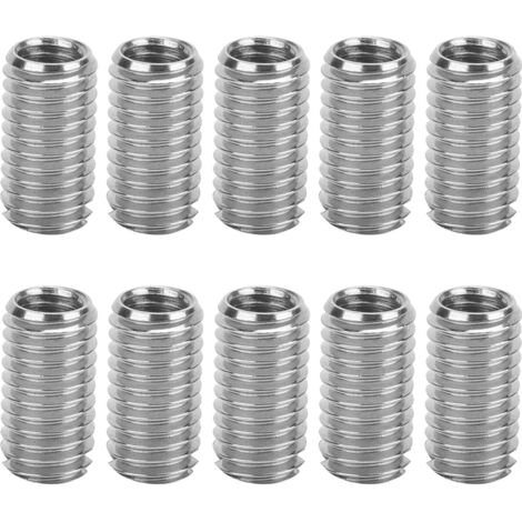 Eosnow 10 Uds. Insertos de rosca macho hembra tuerca reductora herramienta de reparación de acero inoxidable Hardware Industrial