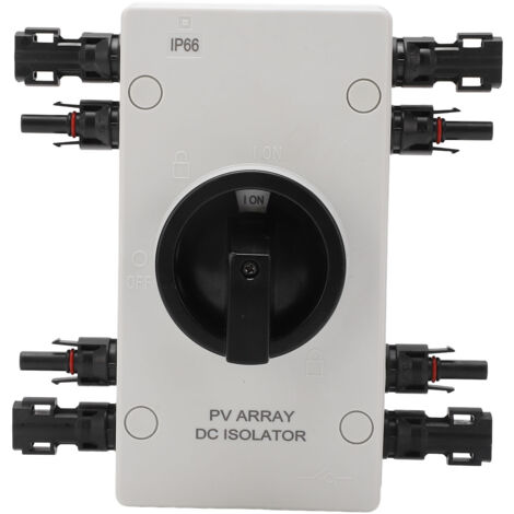 Eosnow Interruptor de desconexión solar, aislador fotovoltaico IP66, resistente al agua, CC 1000V 32A para sistema de energía (1/5)