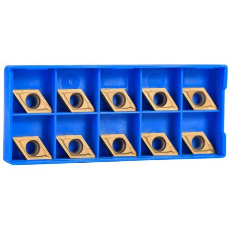 Eosnow 10 Uds. Insertos de puntas de carburo CNC cortador de cuchillas herramienta de torneado con caja