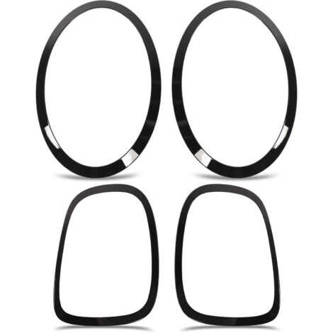 Eosnow Embellecedores de cubierta envolvente de luz trasera de faro negro brillante para F55 F56 F57 One Cooper S JCW 2014+ (1/5)