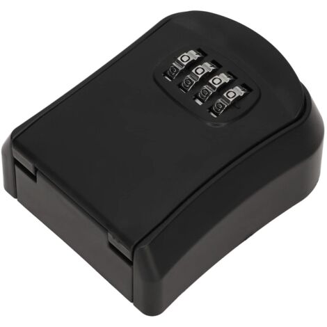 Eosnow Caja de cerradura de combinación ABS montada en la pared Caja de cerradura de almacenamiento de llaves impermeable de 4 dígitos con capacidad de 5 llaves