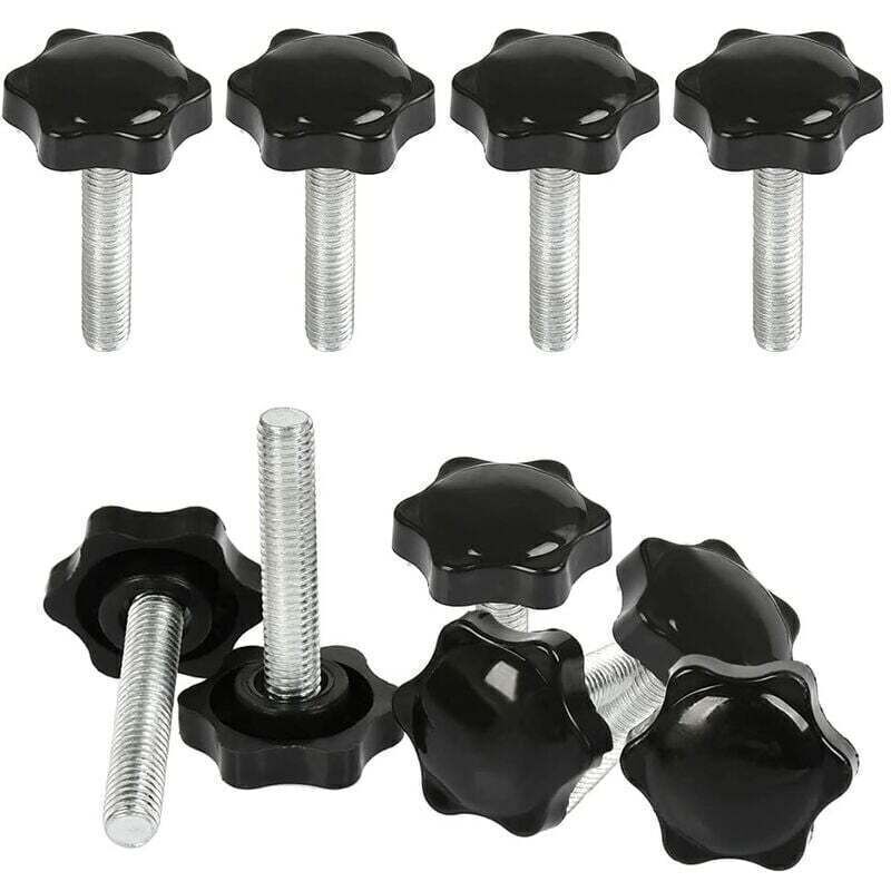 10 Vis à Bouton Moleté Uxcell – M5x8mm – Laiton – Pour étagères Et Poignées