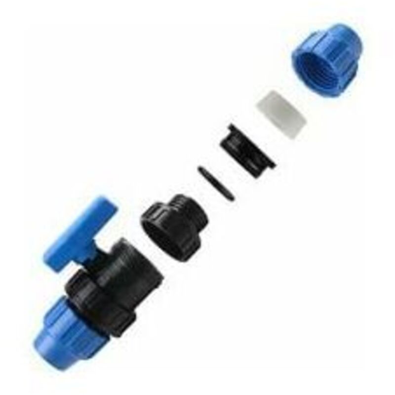 Raccord Coudé Barbelé 25 Mm – 1'' – PE Tuyau Arrosage / Irrigation – Type L Plastique