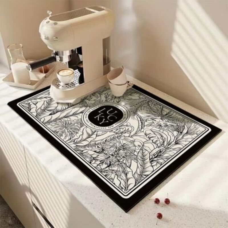 Tapis Absorbant Vaisselle 50X40cm Tapis Séchage Vaisselle Super Tapis Absorbant Vaisselle 50X40cm Tapis Séchage Vaisselle Super