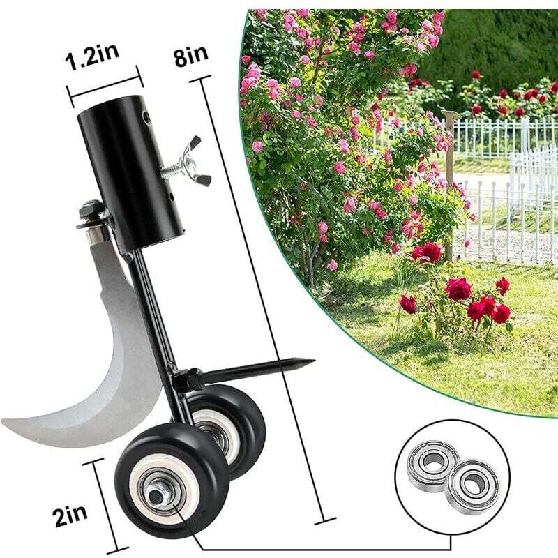 Eadwiella Grattoir à Joints Et Désherbeur Pour Pavés - Outil De Nettoyage Pour Terrasse, Trottoir Et Allées - Acier Inoxydable