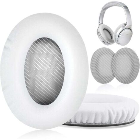 Coussinets d'oreille pour casque Bose QuietComfort - QC35/QC25/QC15/AE2 Blanc (1/4)