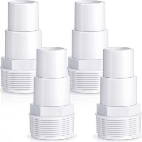 Adaptateur de tuyau combiné pour pompe de filtration de piscine, remplacement pour pompe de piscine hors sol, filtre, écumoire, compatible avec les adaptateurs Hayward SPX1091Z7 et SPX1091Z4 (4 (1/4)