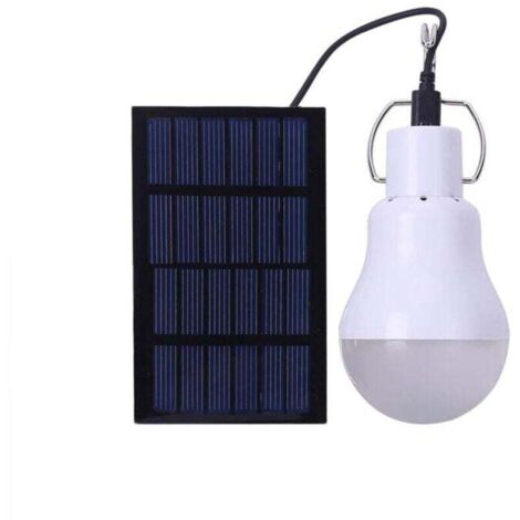 Lampe LED Solaire Extérieure à Suspendre Avec 3,45M Câble, Lanterne Solaire Portable Avec Panneau Solaire, Ampoule LED Solaire Recahrgeable pour Pêche, Camping, Urgences, Jardin,1PCS (1/4)