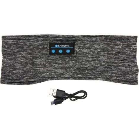 Casque de sommeil Bluetooth-huvudband Casque de sommeil sans fil, casque bandeau Bluetooth avec haut-parleurs stéréo HD ultra fins (1/4)