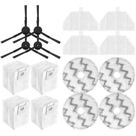Pièces de rechange pour aspirateur robot autonettoyant et vidage Eva Sdj06rm, filtre Hepa, brosse latérale (1/3)