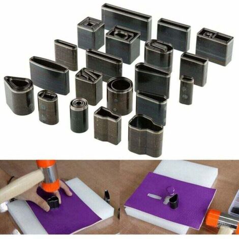 39Pcs Kit Outils de Coupe Cuir Poinçon à Main Découpeur Bricolage DIY pour Téléphone Portable Cutter Punch en Cuir pour Maroquinerie Artisanat avec Boîte (1/4)