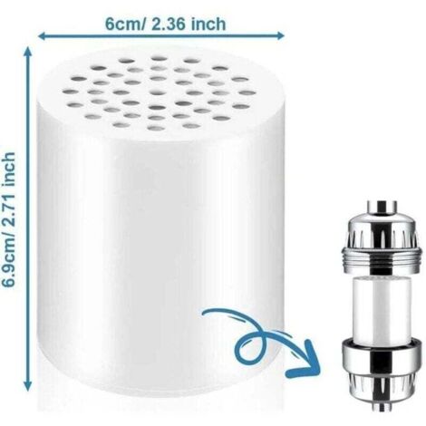 Filtre de douche à 24 étapes avec vitamine C pour eau dure - Filtre