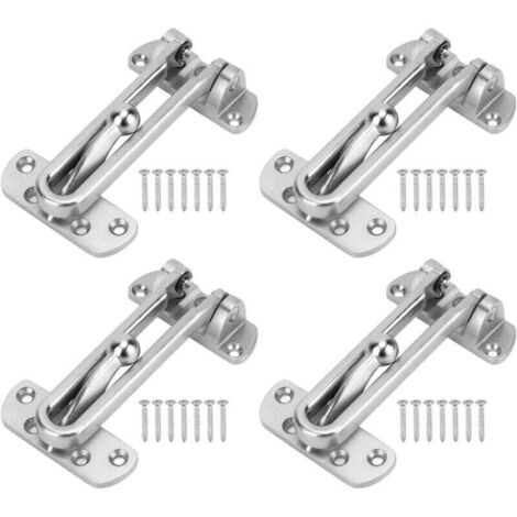 Serrure à Barre Articulée, 4 Pièces En Alliage De Zinc, Bras Extra épais Résistant Aux Chocs, 3 Positions Réglables (1/4)