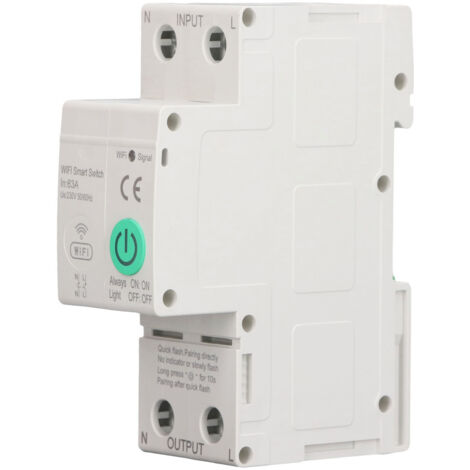 Disjoncteur de surveillance électrique 63 A bipolaire avec commande à distance et détecteur de fuites pour compteurs intelligents, 230 V CA (1/5)