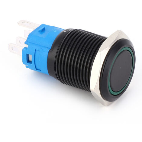 Lot De 4 Interrupteurs à Bouton-Poussoir Autobloquants KAN-J4 2 Broches 8A 250V