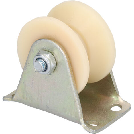 Roulette rigide robuste à gorge en V de 50 mm avec support de 2,5 mm pour équipements de levage (1/5)