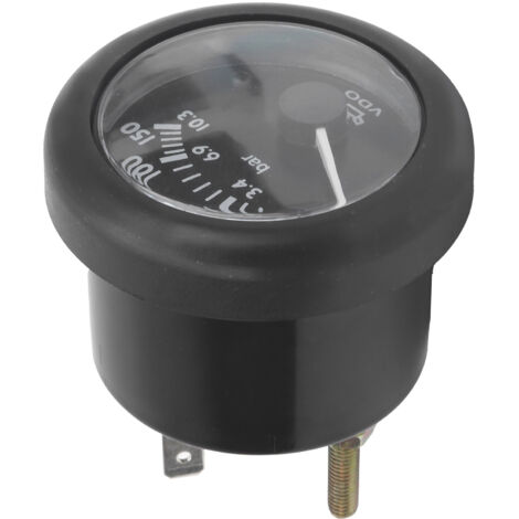 Zoternen – Manomètre de pression d'huile 52 mm – Plage de mesure 0-100 PSI – Matériau ABS – Installation facile – Compatible 12V