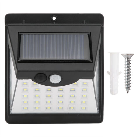 Applique murale solaire à détecteur de mouvement, 40 LED, pour l'éclairage extérieur (cour, couloir, allée, porche, jardin, sécurité). (1/5)