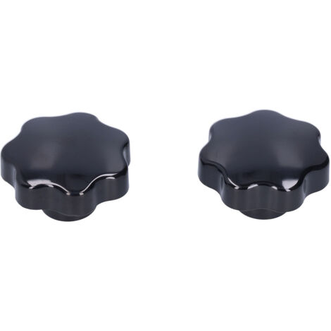 2 poignées de serrage en étoile à 7 branches, accessoires pour machines-outils M12 x 80 (1/5)