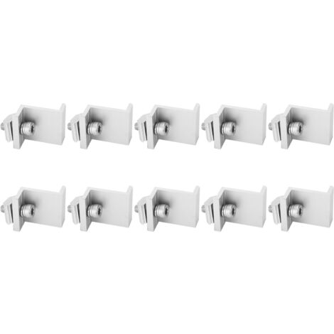 Lot de 10 pinces de test électriques, courant nominal de 20 A, ouverture de 10 mm, pour