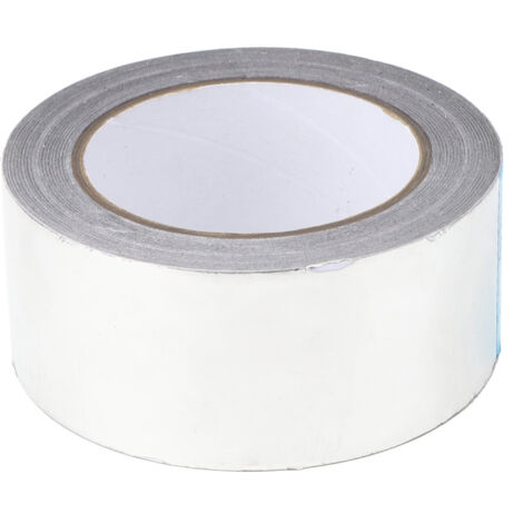 Ruban adhésif en feuille d'aluminium argentée, étanche et ignifugé, 50 mm x 30 m, pour pipelines (1/5)
