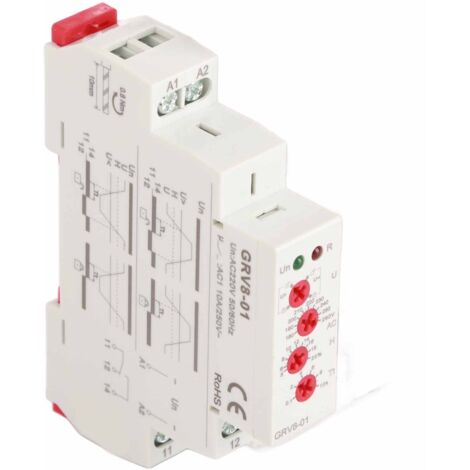 Relais de surveillance de tension monophasé GRV801 Protection contre les surtensions (1) (1/5)
