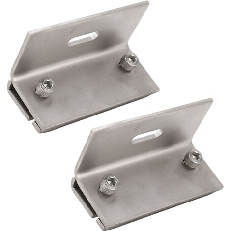 2 pinces de fixation pour panneaux solaires, en alliage d'aluminium, pour système de montage photovoltaïque (1/5)