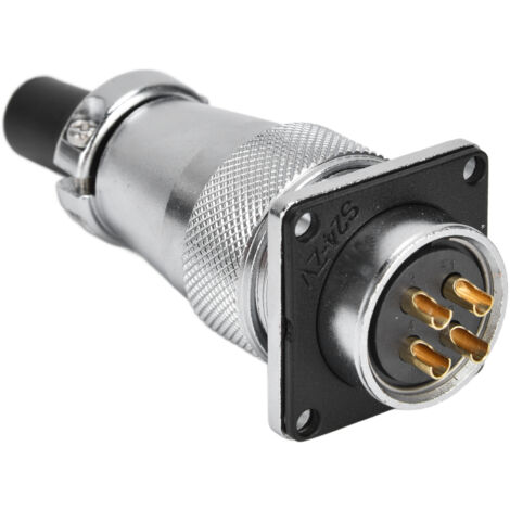Lot De 2 Connecteurs D'Alimentation Femelle Étanche IP68 500V 30A – 3 Cœurs Pour Machine, PA66 Robuste Et Résistant