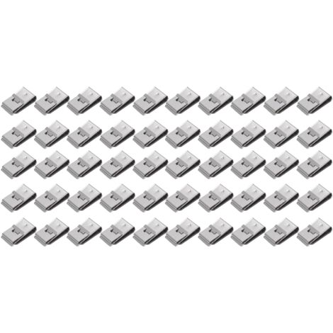 Lot de 50 clips de fixation pour câbles photovoltaïques, pour la gestion des câbles électriques. (1/5)