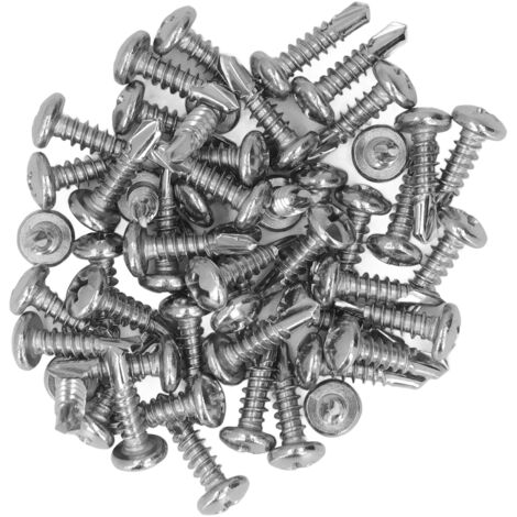 200 vis à tête ronde autoperceuses en acier inoxydable 304 M4.2x16 (1/5)