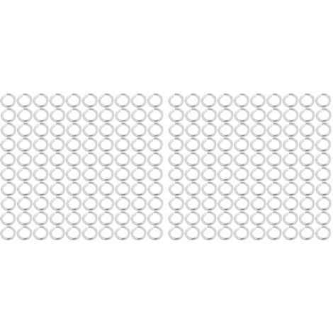200 rondelles frein fendues M8 en acier inoxydable 304, diamètre extérieur 12,7 mm (0,5 pouce), quincaillerie de fixation pour l'industrie mécanique (1/5)