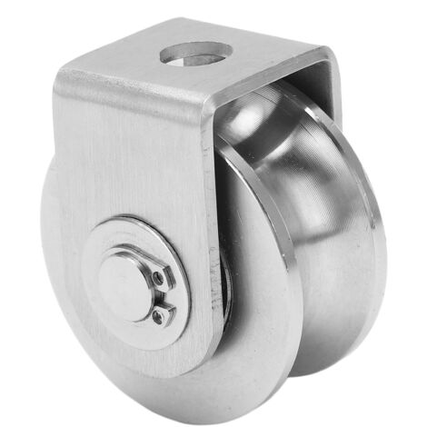 Poulie à gorge en U en acier inoxydable pour chariot industriel à portail coulissant, diamètre 48 mm