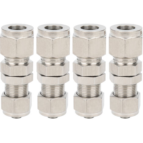 Metalwork Lot de 2 raccords de tube de compression en acier inoxydable 304, raccord avec double virole, tube de 8 mm de diamètre extérieur x 8 mm de diamètre extérieur Metalwork Lot de 2 raccords de tube de compression en acier inoxydable 304, raccord avec double virole, tube de 8 mm de diamètre extérieur x 8 mm de diamètre extérieur