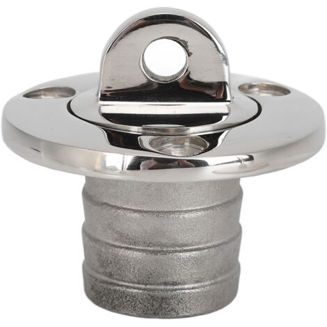 Bouchon de vidange Garboard rond de 25 mm en acier inoxydable pour bateau. (1/5)