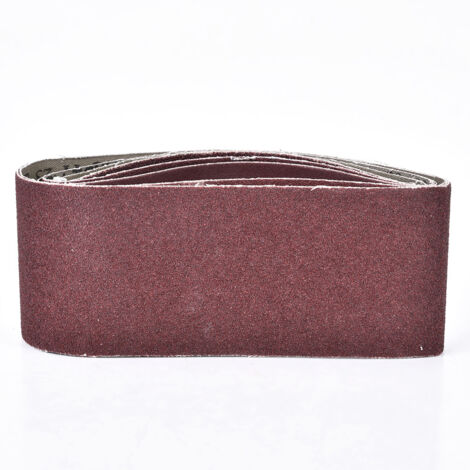 10 Bandes Abrasives Oxyde D'Aluminium Grain 1000 - 13 X 457 Mm - Pour Ponceuse à Bande, Bois, Métal
