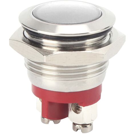 Indicateur LED 0,6 pouce, voyant lumineux, base ignifugée, étanche IP66, universel (blanc) (1/5)