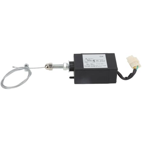 Électrovanne d'arrêt moteur, accessoire de coupure d'alimentation en carburant et d'arrêt de flamme pour groupe électrogène diesel 24 V CC (1/5)