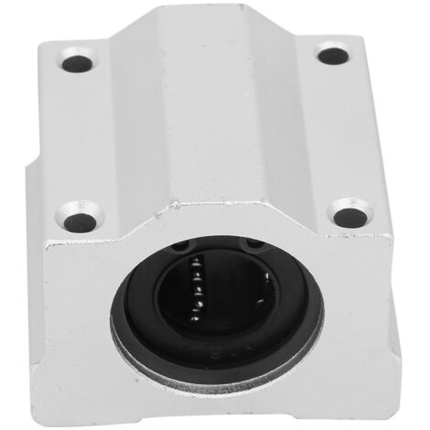 Lot De 2 Bagues Linéaires LMK20UU - 20x32x42mm Pour Mouvement à Billes, Acier Et Caoutchouc