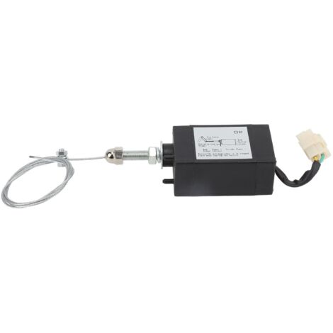 Électrovanne d'arrêt moteur, accessoire de coupure d'alimentation en carburant et d'arrêt de flamme pour groupe électrogène diesel 12 V CC (1/5)