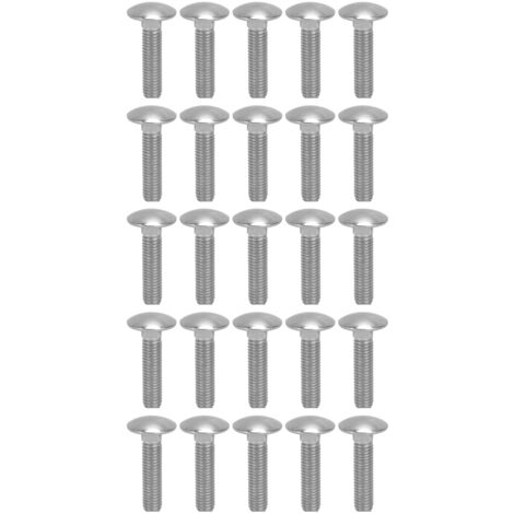 30 vis M8x1,25 en acier inoxydable A2, filetage carré grossier, DIN603M8x35 (1/5)