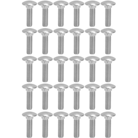 30 vis M8x1,25 en acier inoxydable A2, filetage carré grossier, DIN603M8x30 (1/5)