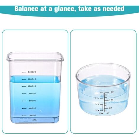 1800ml laundry detergent dispenser, sealed graduated detergent ...