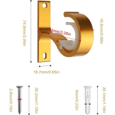 support tringle rideaux plafond - Rails et tringles à rideaux / Accessoires pour support tringle rideaux plafond - Rails et tringles à rideaux / Accessoires pour