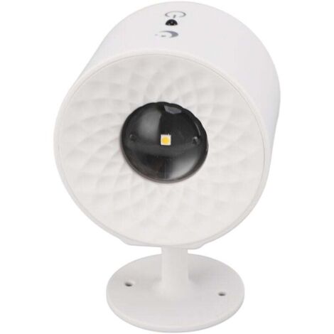 Appliques Murales LED - Alimenté par Batterie - Rotation de la Boule Magnétique - Blanc - Télécommande Tactile 3 Couleurs - Luminaire Mural Polyvalent pour Divers Réglages (1/4)