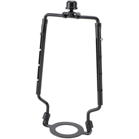 Nudiuhis Lot De 2 Supports De Harpe Pour Abat-jour E14 E26 E27 - Kit Réglable Noir