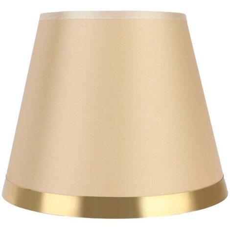 Petit abat-jour, abat-jour moderne de style européen, abat-jour de lampe de lecture, fournitures d'éclairage au sol, abat-jour en tissu pour chambres à coucher, couloirs, salles d'étude(PX128 or) (1/4)